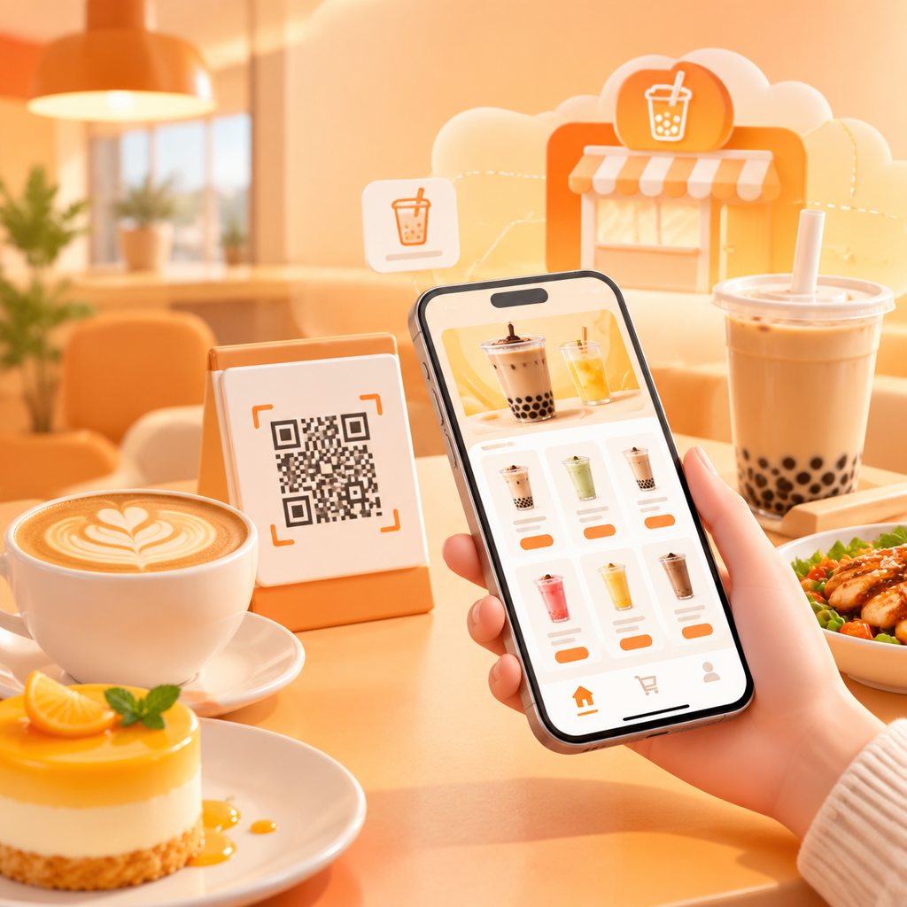 连锁奶茶店在线点单小程序场景图